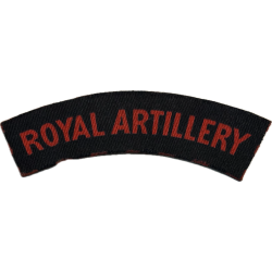 Pair, Titles, Royal Artillery, Printed