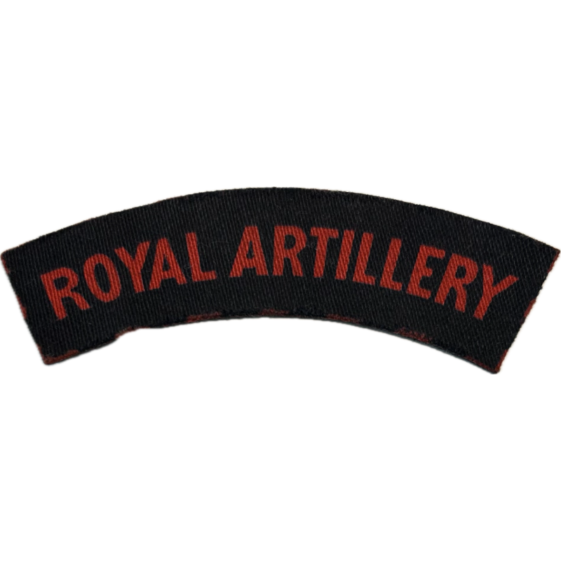 Paire de titles, Royal Artillery, imprimés