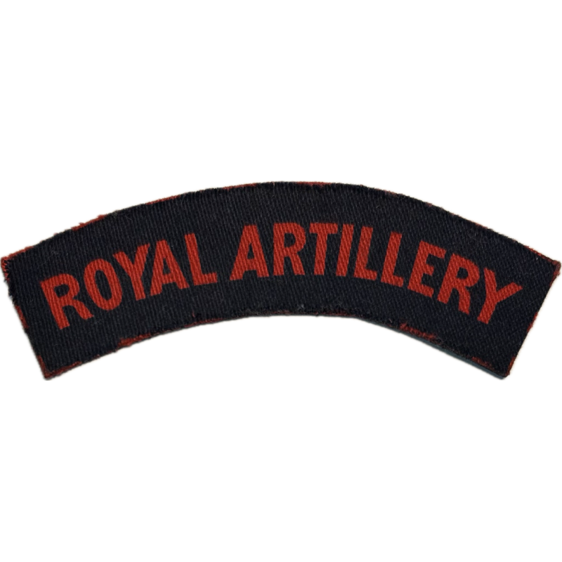 Paire de titles, Royal Artillery, imprimés