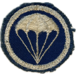Insigne de calot parachutiste, twill, bleu