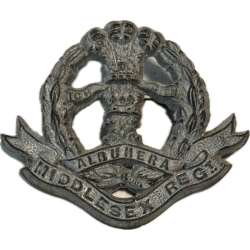 Cap Badge, The Middlesex Regiment, D-Day, Sword Beach, Normandie, Plastique