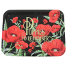Plateau, métal, Coquelicots Plateau, métal, Coquelicots
