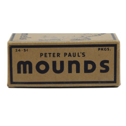 Boîte de barres chocolatées, MOUNDS, vide