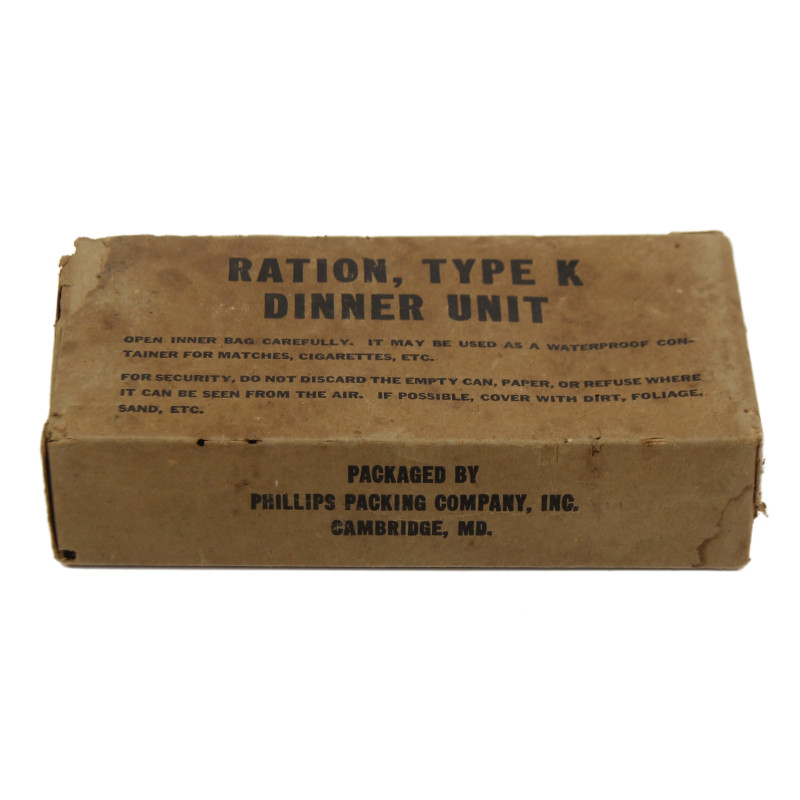 Ration, Type K, Dinner Unit, premier type, complète