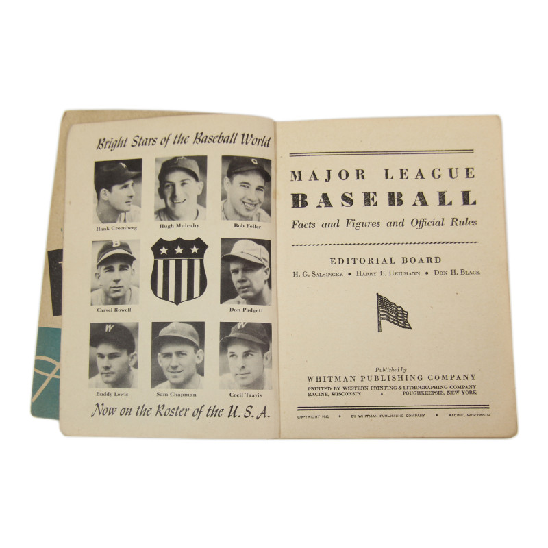 Brochure, Major League Baseball, Facts & Figures and Official Rules, 1942