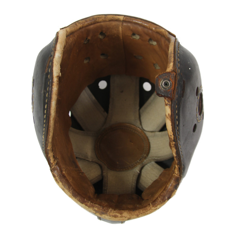 Casque De Football Américain Vintage Rawlings - Suspension Cuir - Années 1950