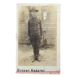 Photographies et plaque d'identité, Dog Tag, Pfc. Grover Kessler, Co. L, 315th Inf. Regt., 79th Infantry Division, AEF