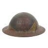 Casque M-1917, 2nd Lt. George Ethridge, Co. A, 326th Inf. Regt., 82nd Infantry Division, AEF, camouflé Casque M-1917, 2nd Lt. George Ethridge, Co. A, 326th Inf. Regt., 82nd Infantry Division, AEF, camouflé