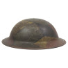 Casque M-1917, 2nd Lt. George Ethridge, Co. A, 326th Inf. Regt., 82nd Infantry Division, AEF, camouflé Casque M-1917, 2nd Lt. George Ethridge, Co. A, 326th Inf. Regt., 82nd Infantry Division, AEF, camouflé