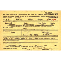 Grouping, Cpl. Milford Keeney, Co. C, 395th Inf. Regt., 99th Infantry Division, WIA, ETO