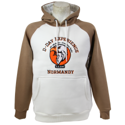 Hoodie, ecru/brown, D-Day Experience