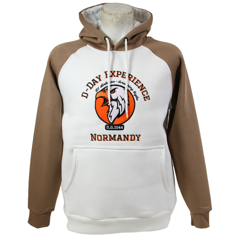 Hoodie, ecru/brown, D-Day Experience