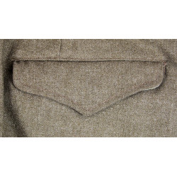 Trousers, Wool, Serge, OD, 34 x 33, French-Made