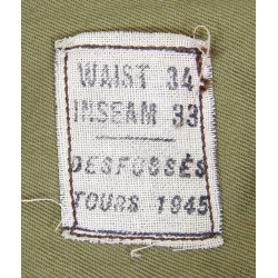 Pantalon moutarde, 34 x 33, French-Made