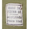 Trousers, Wool, Serge, OD, 34 x 33, French-Made