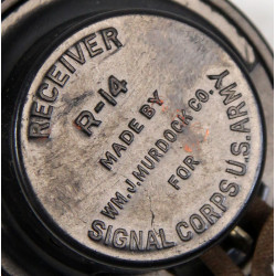 Receivers (Earphones), Type R-14, US Army, WM. J. MURDOCK CO.