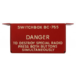Switchbox, Destruction, Radio, BC-765, USAAF