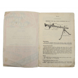 Leaflet, British, Learn To Use Enemy Weapons, MG 34 & MG 42, 1944