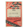 Leaflet, British, Learn To Use Enemy Weapons, MG 34 & MG 42, 1944