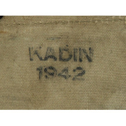 Porte-cartes M-1938, US Army, KADIN 1942, nominatif