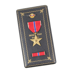 Coffret médaille, Bronze Star, Pvt. Joseph Prairie, Co. F, 119th Inf. Regt., 30th Infantry Division, ETO