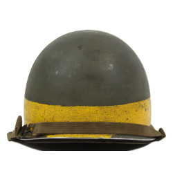Casque M1, pattes fixes, US Navy, Naval Amphibious Unit, liner Firestone