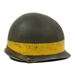 Casque M1, pattes fixes, US Navy, Naval Amphibious Unit, liner Firestone