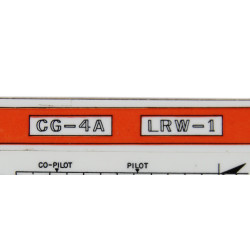 Règle de chargement, planeur Waco CG-4A, USAAF