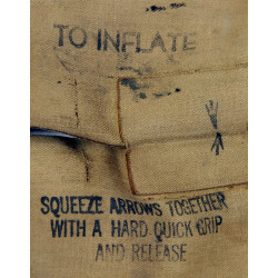 EN COURS Belt, Preserver, Life, M-1926, US Navy, Three Snap Fasteners,  THE FIRESTONE TIRE AND RUBBER CO. 1942