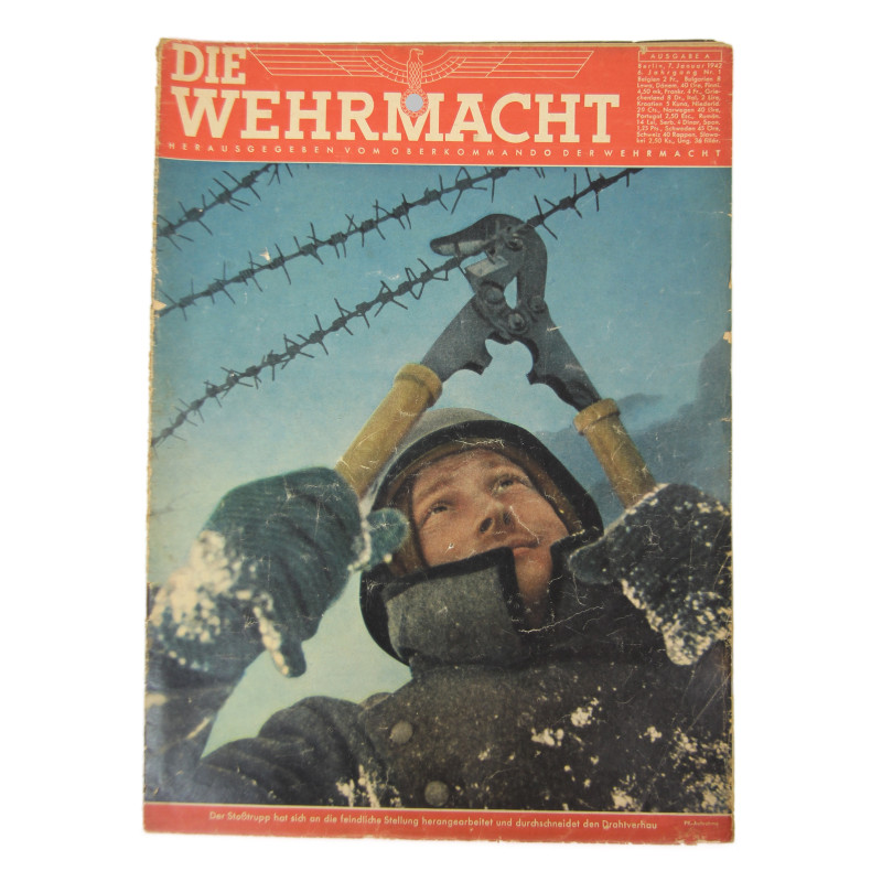 Magazine, DIE WEHRMACHT, 7 janvier 1942 Magazine, DIE WEHRMACHT, 7 janvier 1942