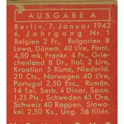 Magazine, DIE WEHRMACHT, 7 janvier 1942