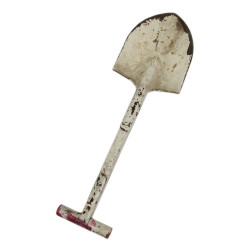 Pelle en T, M-1910, avec étui, B.B.S. Co. 1943, camouflage blanc, Bataille des Ardennes