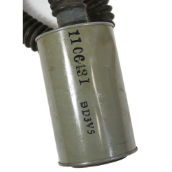 Mask, Gas, Lightweight, OD 3, 1943, Complete, Maj. William Stinnett, 9th Air Force, USAAF, ETO