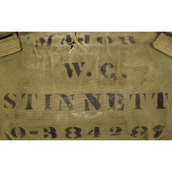 Mask, Gas, Lightweight, OD 3, 1943, Complete, Maj. William Stinnett, 9th Air Force, USAAF, ETO