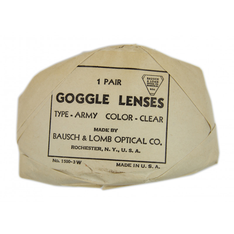 Verres de rechange, BAUSCH & LOMB OPTICAL CO., lunettes de vol AN-6530