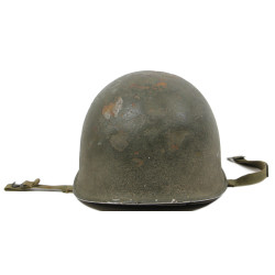 Helmet, M1, Fixed Loops, Firestone Liner, Pfc. William Mootz, 5th Infantry Division
