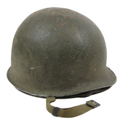 Helmet, M1, Fixed Loops, Firestone Liner, Pfc. William Mootz, 5th Infantry Division