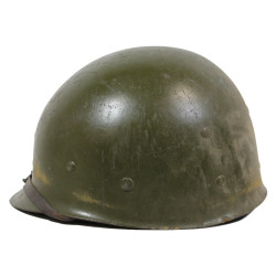 Helmet, M1, Fixed Loops, Firestone Liner, Pfc. William Mootz, 5th Infantry Division