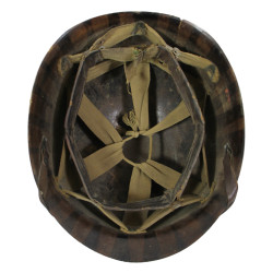 Helmet, M1, Fixed Loops, Firestone Liner, Pfc. William Mootz, 5th Infantry Division