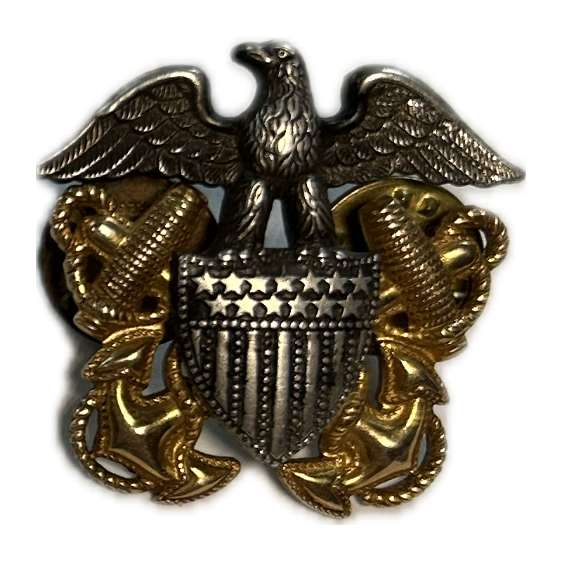 Insignia, Cap, Officer, US Navy, Vanguard Insignia, Cap, Officer, US Navy, Vanguard