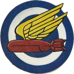 Chest Insignia, 509th Bombardment Squadron, 351st Bombardment Group, 8th Air Force, Leather