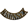 Brass Title, The Royal Sussex Regiment, France, Africa, Italy, Market Garden