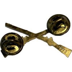 Insignia, Collar, Officer, US Infantry, Clutch Back