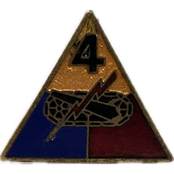 Crest, DUI, 4th Armored Division, à épingle