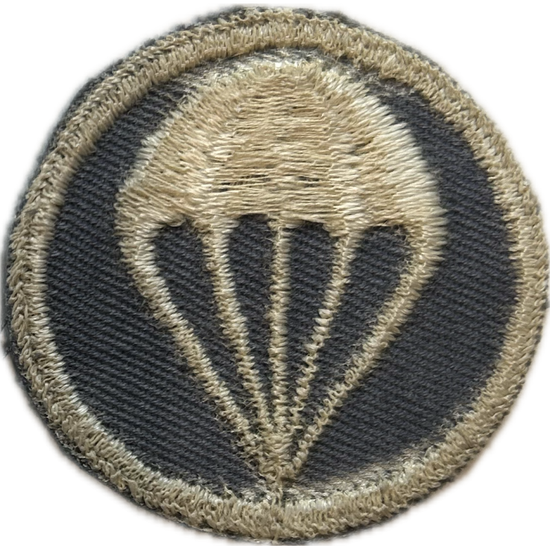 Insigne de calot parachutiste, twill, bleu