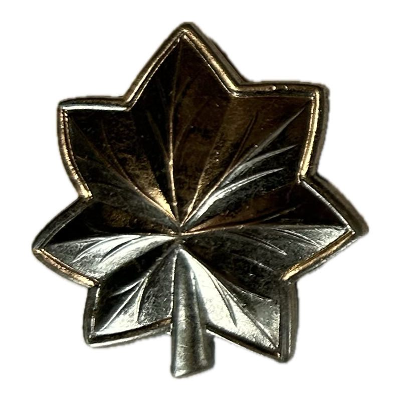 Rank, Insignia, Lieutenant-Colonel, Pin Back, Should-R-Form Rank, Insignia, Lieutenant-Colonel, Pin Back, Should-R-Form
