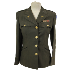 Jacket, Dress, Service, US Army Nurse Corps, Dark OD, 2nd Lieutenant, PTO, 14S, 1943