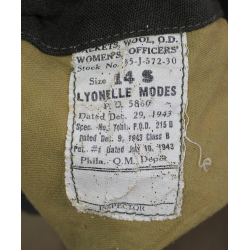 Jacket, Dress, Service, US Army Nurse Corps, Dark OD, 2nd Lieutenant, PTO, 14S, 1943