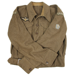 Battledress, Sgt. Jean Greuzard, a.k.a. 'Burca', FFF, Proust Plan (Sussex Plan), France, August 1944, Overlord