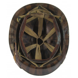 Helmet, M1, Swivel Loops, Firestone Liner, Battle-Damaged, Pvt. Raymond Rediske